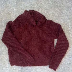 Maroon Fleece Turtleneck